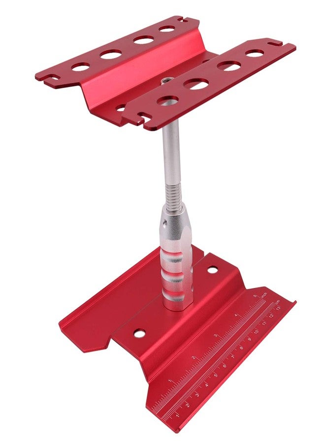 Treehobby Aluminum Alloy RC Car Work Stand Repair Workstation 360 Degree Rotation Lift Or Lower Compatible with traxxas TRX-4 Axial SCX10 D90 HSP HPI 1/8 1/10 1/12 Scale RC Crawler Car (Red) - Image 1
